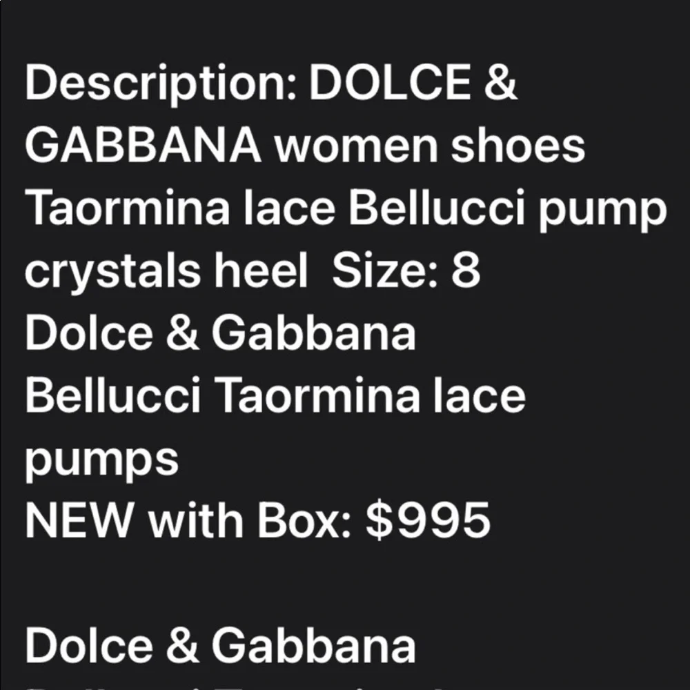 dolce & Gabbana lease crystal pumps - Picture 15 of 15
